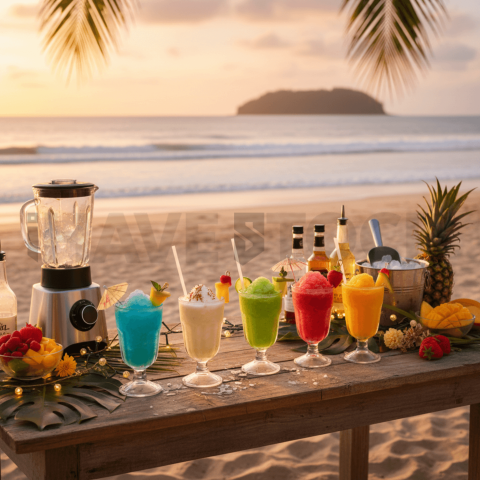 Frozen Cocktail Setup Table FOD D&S 4129