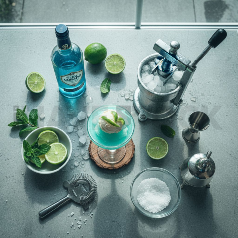 Frozen Cocktail Setup Table FOD D&S 4348