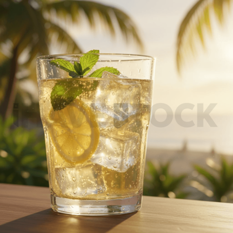 Glass Of Lemonade With Ice And FOD D&S 4248