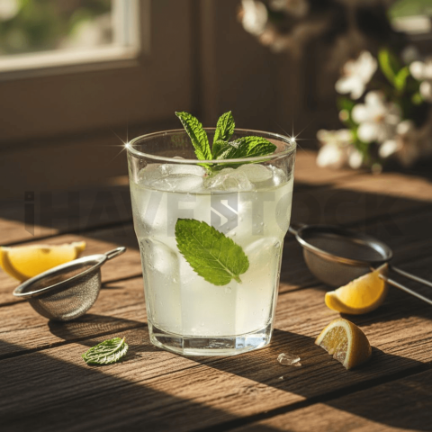 Glass Of Lemonade With Ice And FOD D&S 4078