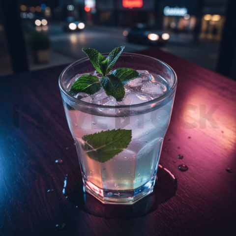 Glass Of Lemonade With Ice And FOD D&S 4836