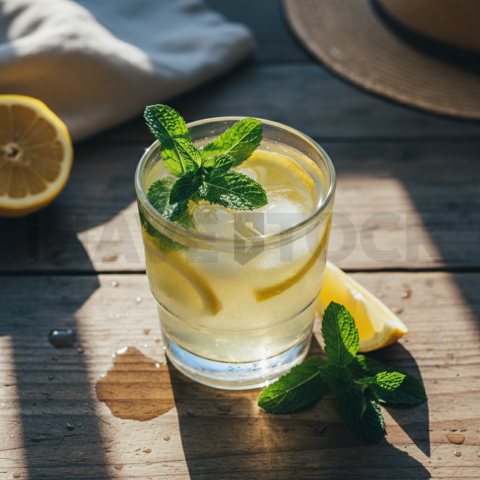 Glass Of Lemonade With Ice And FOD D&S 4844