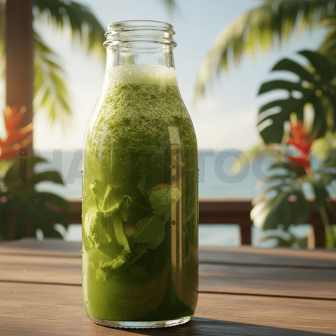 Green Juice In Transparent Bot FOD D&S 4272