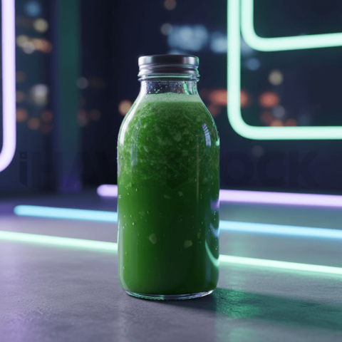 Green Juice In Transparent Bot FOD D&S 4401