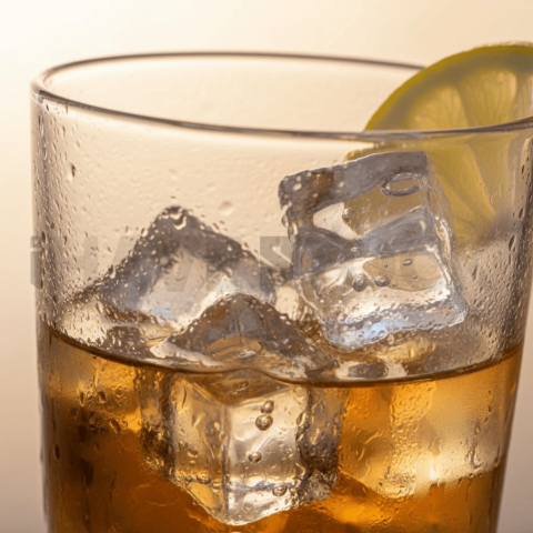 Ice Cubes In Drink Macro Shot FOD D&S 4759