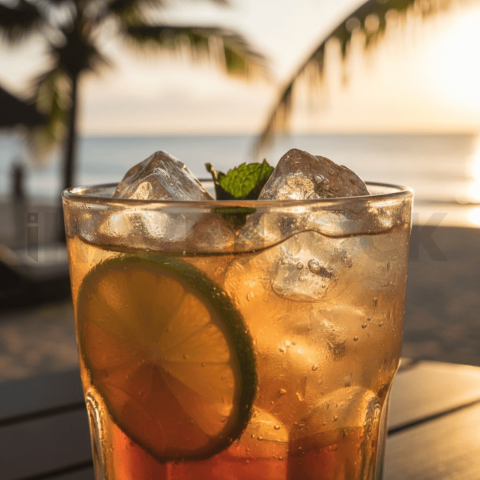 Ice Cubes In Drink Macro Shot FOD D&S 4536