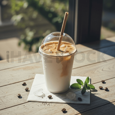Iced Coffee In Paper Cup FOD D&S 4292