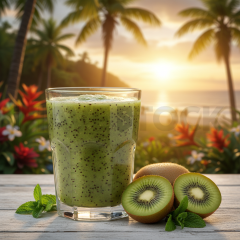 Kiwi Smoothie With Seeds Visib FOD D&S 4357