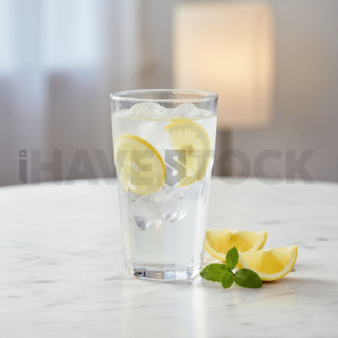 Lemon Water On Marble Table FOD D&S 4884
