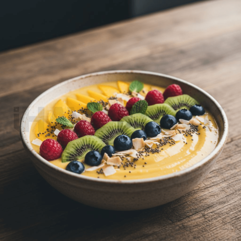 Mango Smoothie Bowl With Fruit FOD D&S 4525