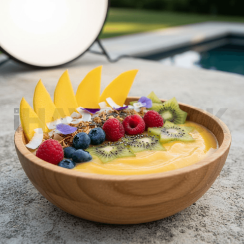 Mango Smoothie Bowl With Fruit FOD D&S 4328