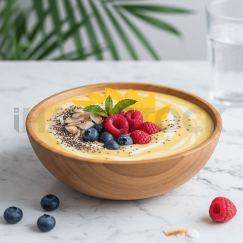 Mango Smoothie Bowl With Fruit FOD D&S 4690