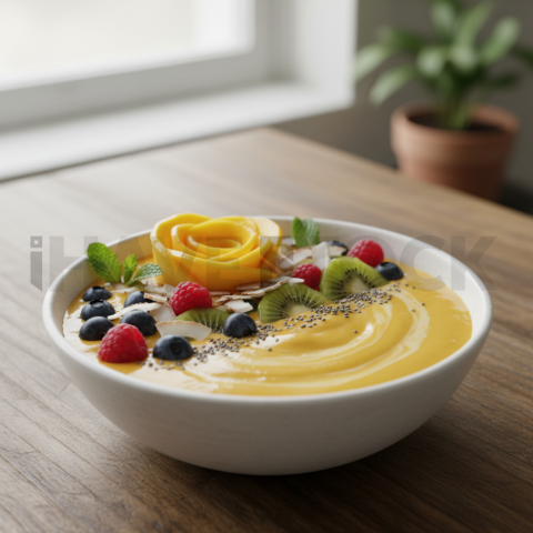 Mango Smoothie Bowl With Fruit FOD D&S 4833