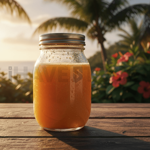 Mason Jar With Orange Juice FOD D&S 4647