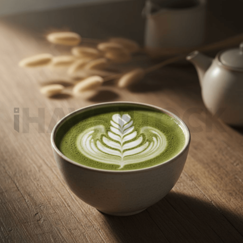 Matcha Latte With Foam Art FOD D&S 4403