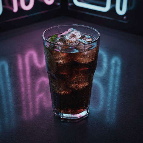 Moody Glass Of Iced Drink FOD D&S 4518