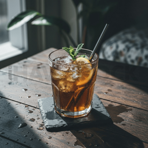 Moody Glass Of Iced Drink FOD D&S 4880