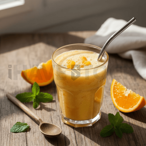 Orange Smoothie In Glass Cup FOD D&S 4350