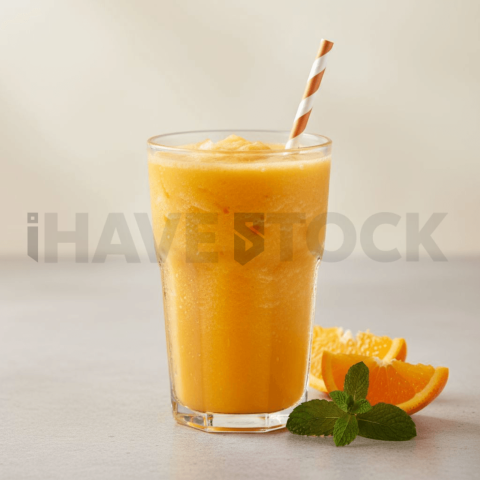 Orange Smoothie In Glass Cup FOD D&S 4659