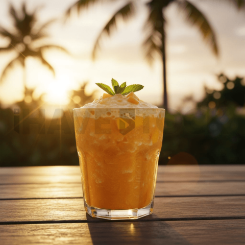 Orange Smoothie In Glass Cup FOD D&S 4400