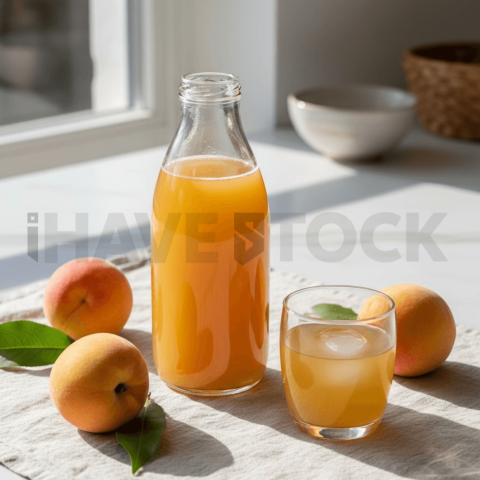 Peach Juice Bottle Minimal Set FOD D&S 4149