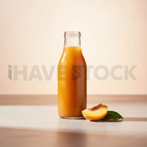 Peach Juice Bottle Minimal Set FOD D&S 4298