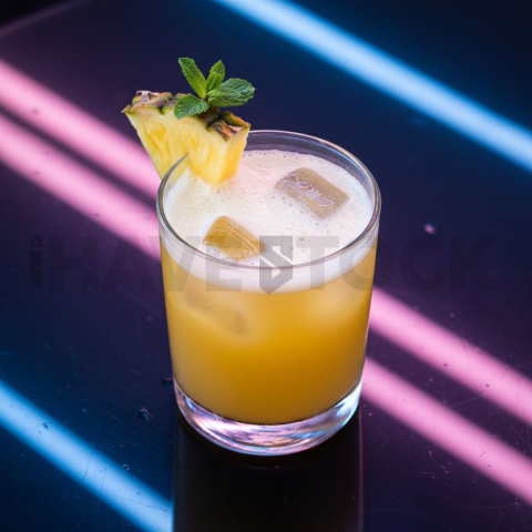 Pineapple Juice In Clear Glass FOD D&S 4097