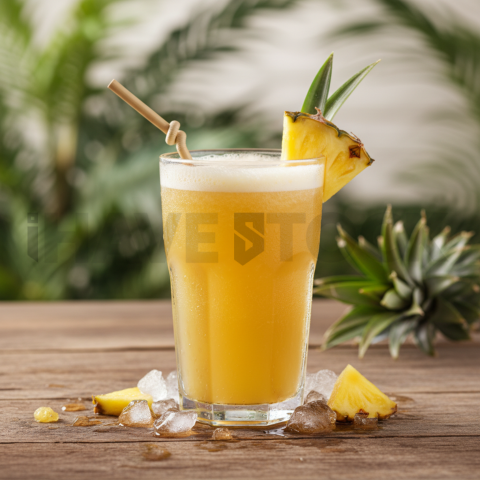 Pineapple Juice In Clear Glass FOD D&S 4250