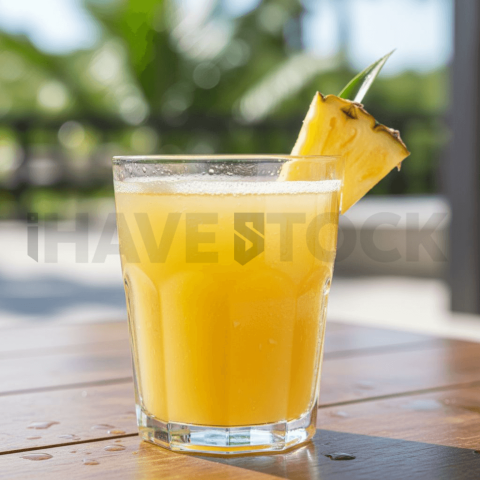 Pineapple Juice In Clear Glass FOD D&S 4274