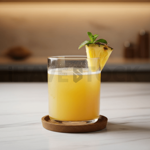Pineapple Juice In Clear Glass FOD D&S 4325