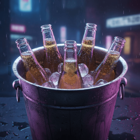 Refreshing Soda In Ice Bucket FOD D&S 4535