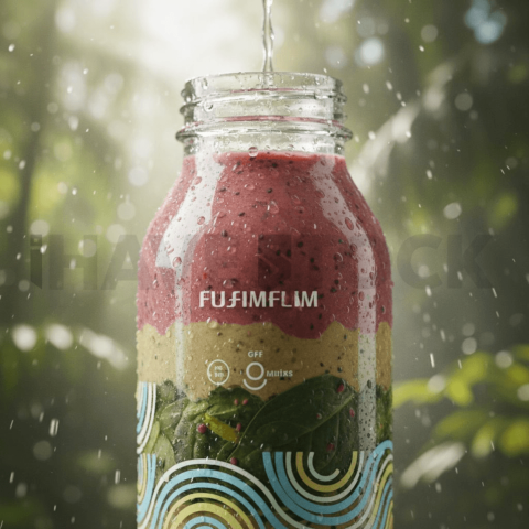 Smoothie Bottle Branding Mocku FOD D&S 4691