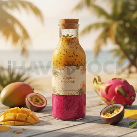 Smoothie Bottle Branding Mocku FOD D&S 4866