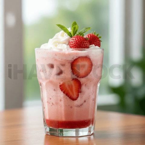 Strawberry Drink In Glass Cup FOD D&S 4259