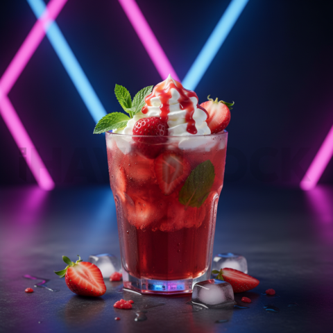 Strawberry Drink In Glass Cup FOD D&S 4721