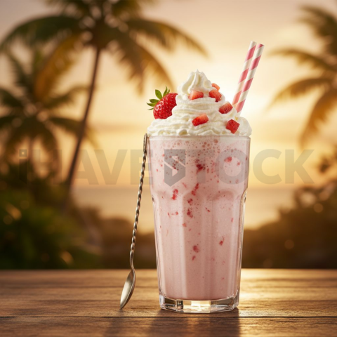 Strawberry Milkshake With Crea FOD D&S 4101