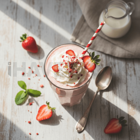 Strawberry Milkshake With Crea FOD D&S 4108