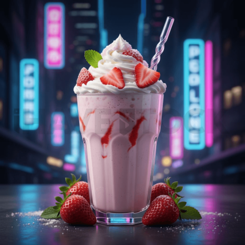 Strawberry Milkshake With Crea FOD D&S 4549