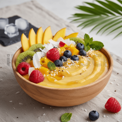 Mango Smoothie Bowl With Fruit FOD D&S 3450