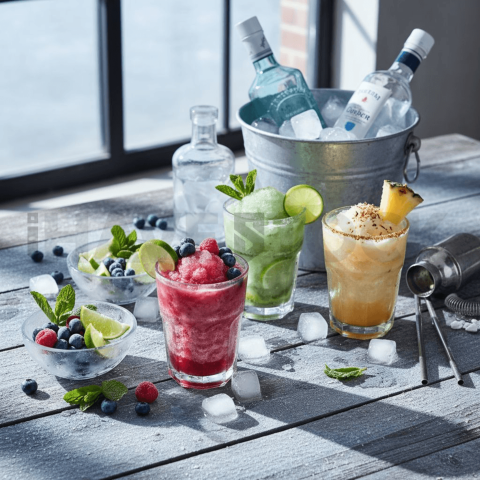 Frozen Cocktail Setup Table FOD D&S 3418