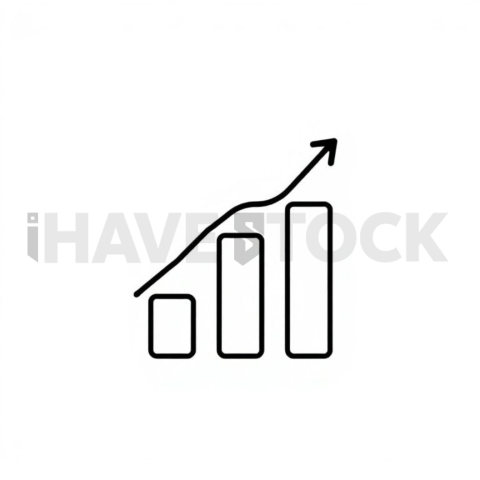 Bar Chart Growth Balanced Modern Icon