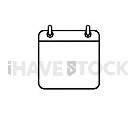 Calendar Scheduling Clean Outline Icon