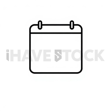 Calendar Scheduling Bold Minimal Icon