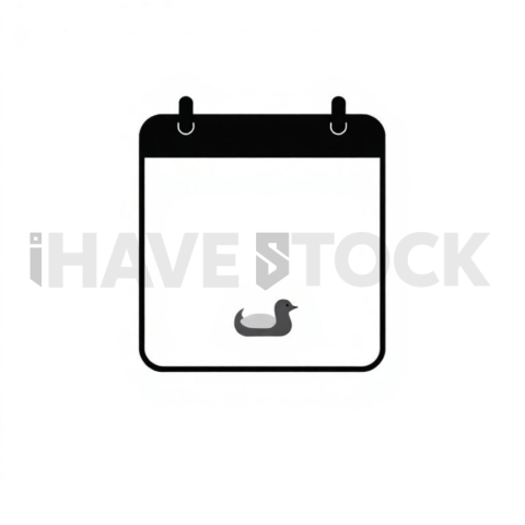 Calendar Scheduling Flat Vector Symbol