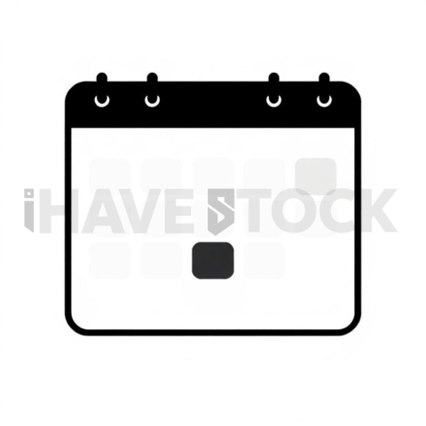 Calendar Scheduling Solid Silhouette Icon