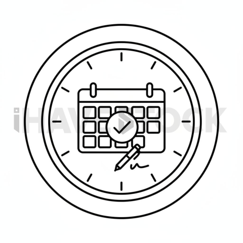 Calendar Scheduling Monoline Icon(1)