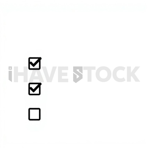 Checklist Tasks Bold Minimal Icon