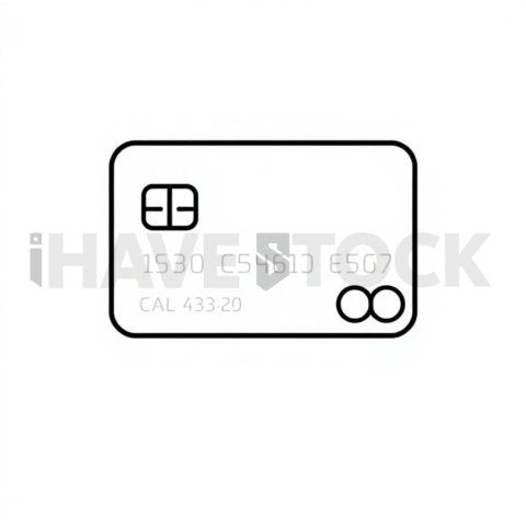 Credit Card Payment Thin Stroke Symbol