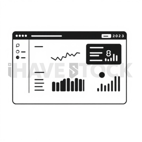 Dashboard Widget Thin Stroke Symbol