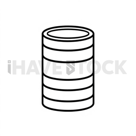 Database Cylinder Clean Outline Icon